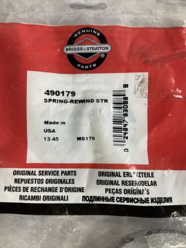 NOS Genuine Briggs & Stratton 490179 Rewind Starter Spring OEM (6922805870775)